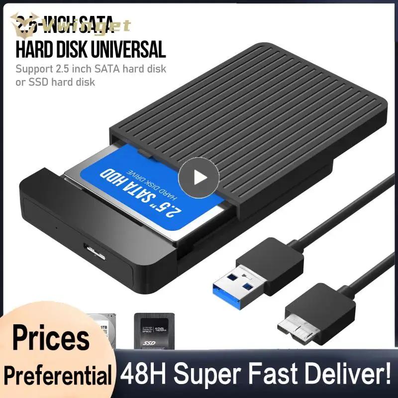ϵ ̺ Ŭ  ϵ ũ ڽ, SSD SATA-USB C Ÿ ̺,  , 6TB ϵ ũ ڽ, 2.5 ġ ̽